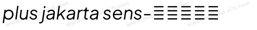 plus jakarta sens字体转换